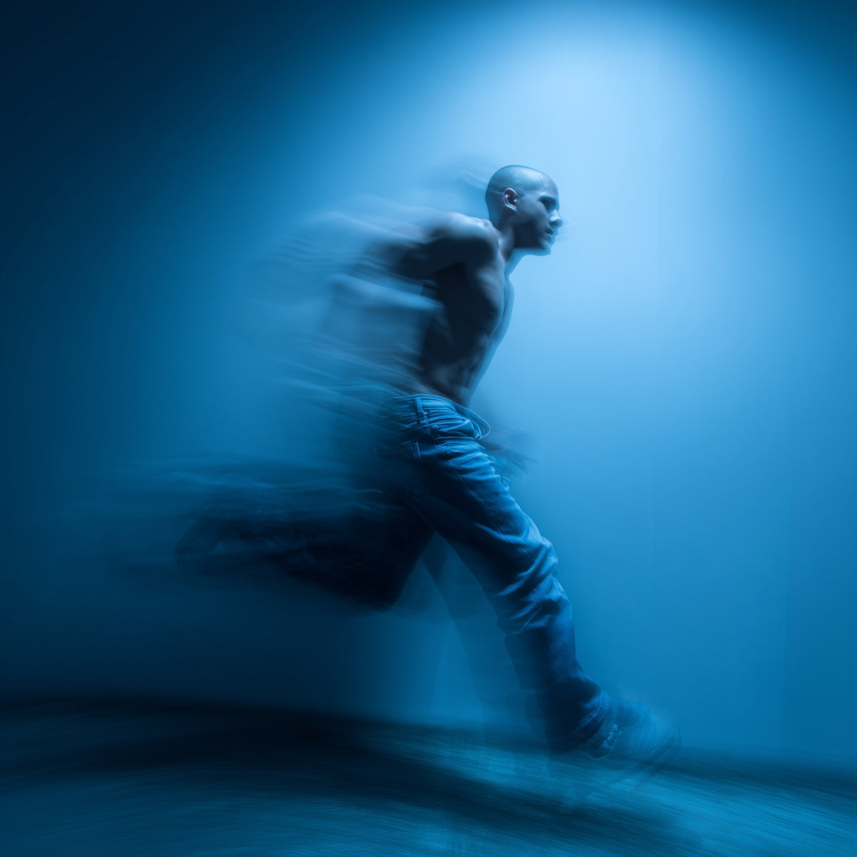 Motion in Blue - No. 1 - Raw Artwork