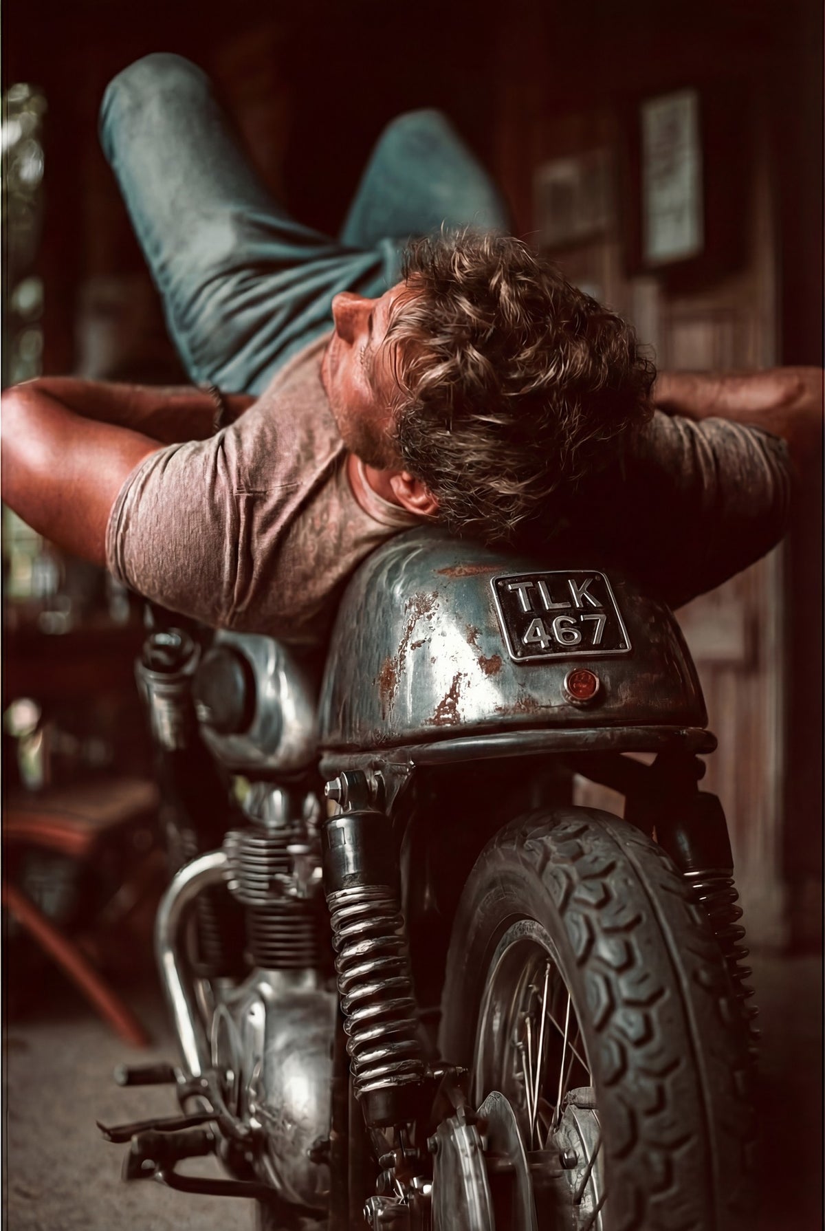 High-resolution framed view of Motorbike - Raw Artwork