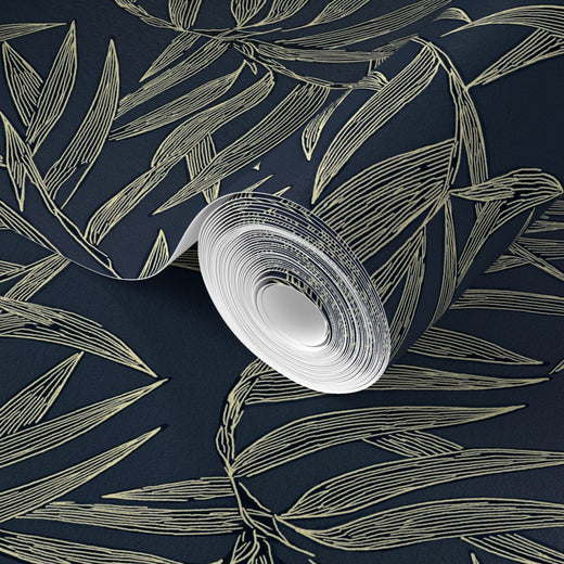 Alternate view of Bamboo Wallpaper — Earthy | Provenance & Patina