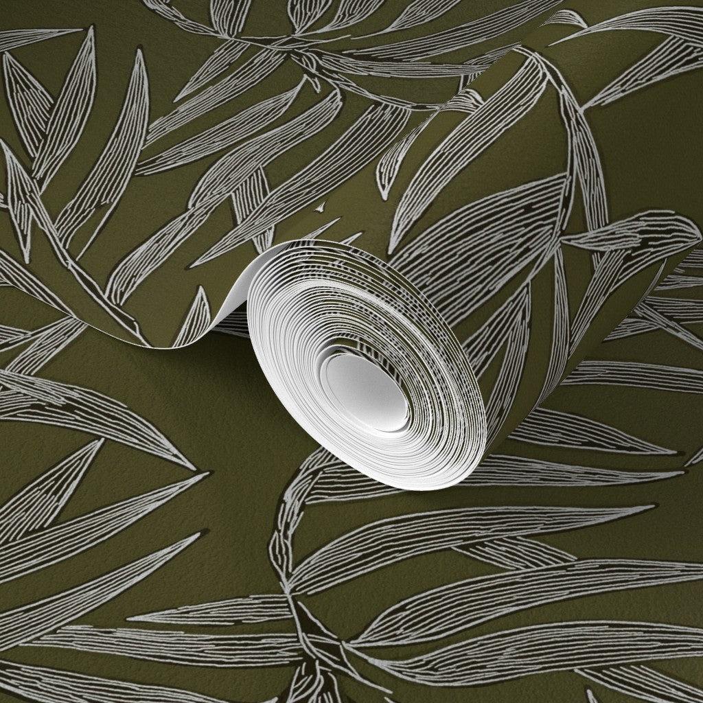 Alternate view of Bamboo Wallpaper — Verdant | Provenance & Patina