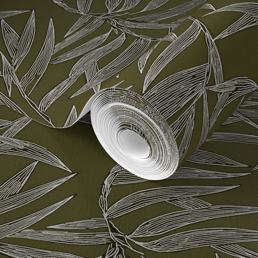 Alternate view of Bamboo Wallpaper — Verdant | Provenance & Patina