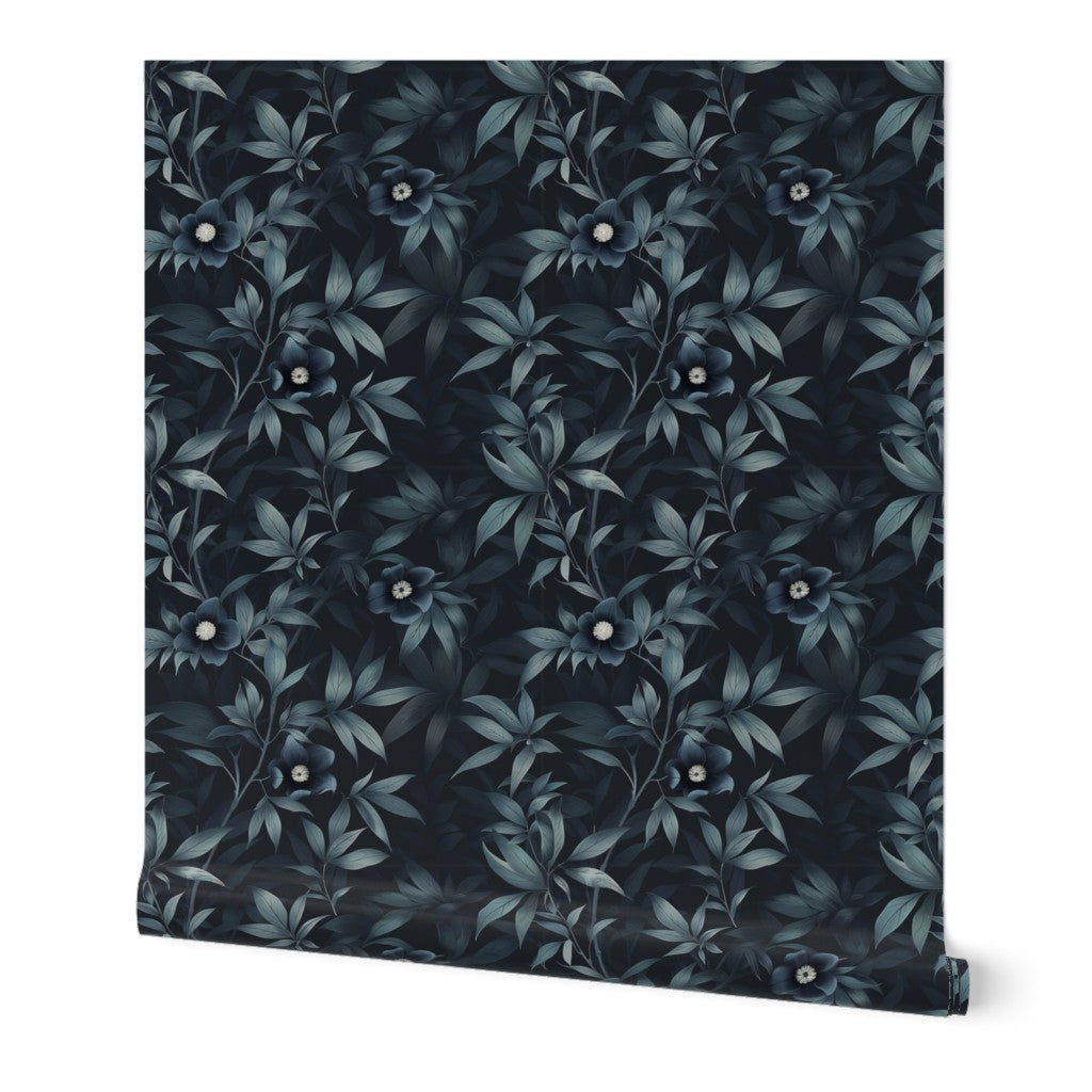 Product shot of Midnight Bloom Garden Wallpaper | Provenance & Patina