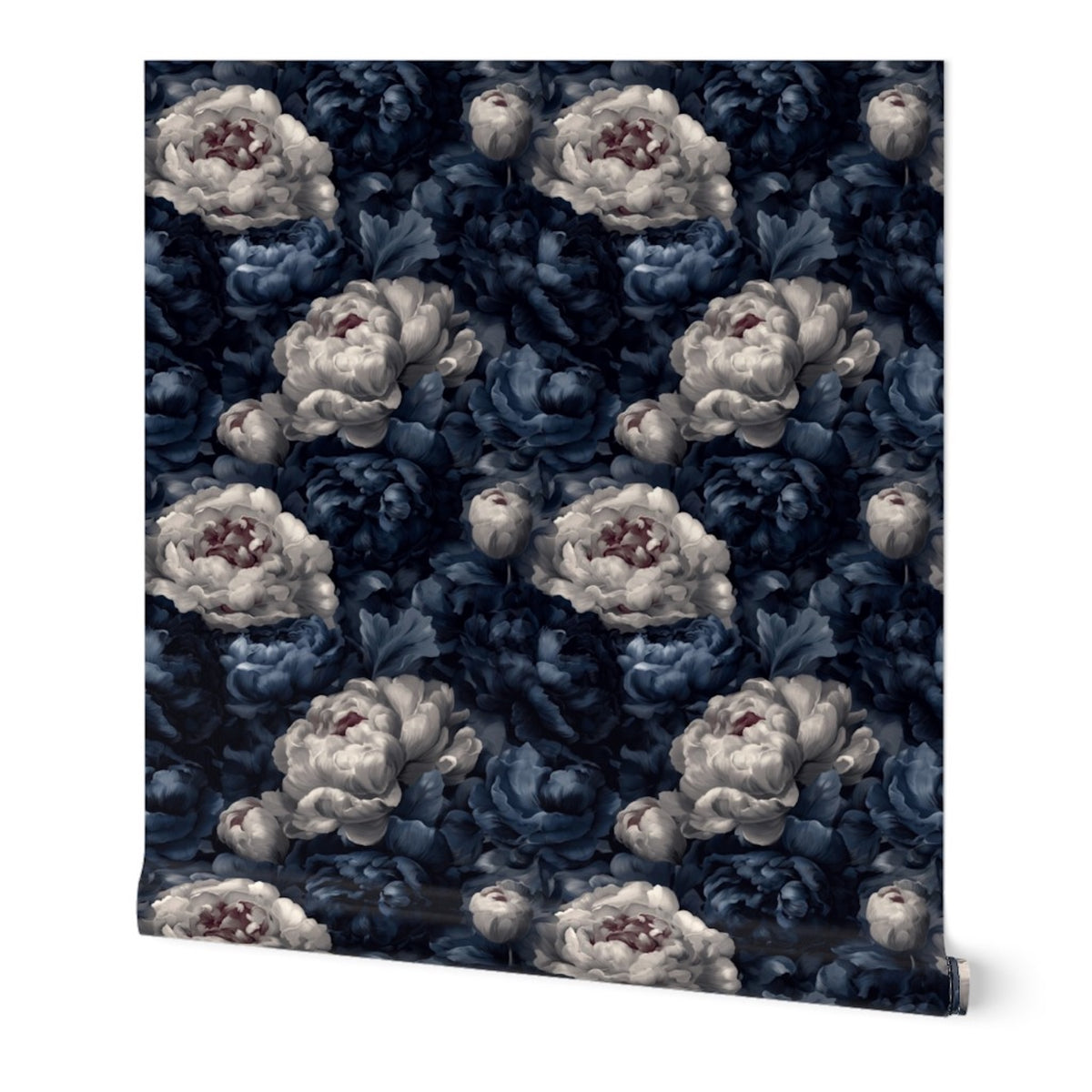 Product shot of Indigo Bloom Ballad Wallpaper | Provenance & Patina