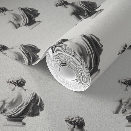 In-room view of the non-pasted Apollo wallpaper with its premium matte texture