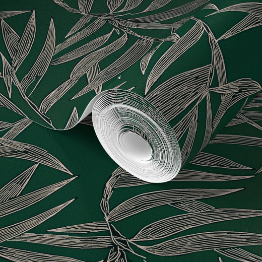 Alternate view of Bamboo Wallpaper — Verdant | Provenance & Patina