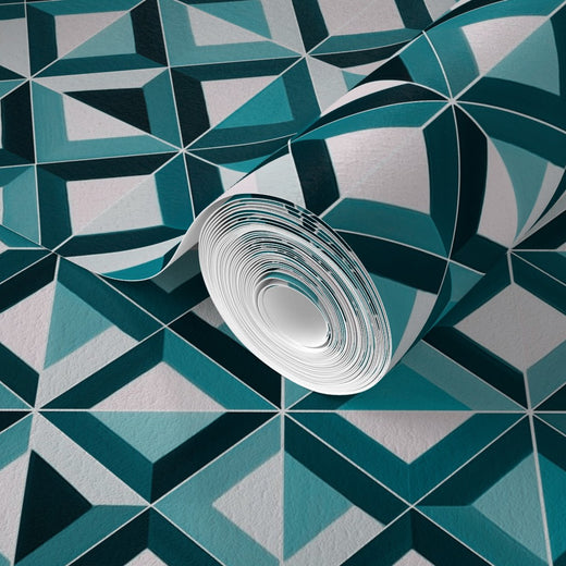 Close-up pattern detail of Ponti Beige matte wallpaper