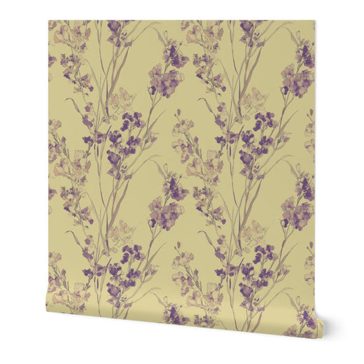 Alternate view of Purple Statice Wallpaper | Provenance & Patina