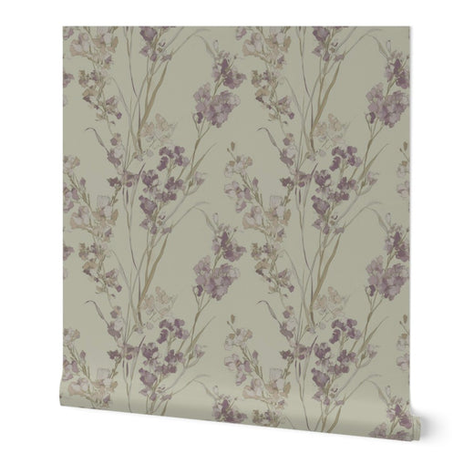 Alternate view of Purple Statice Wallpaper | Provenance & Patina
