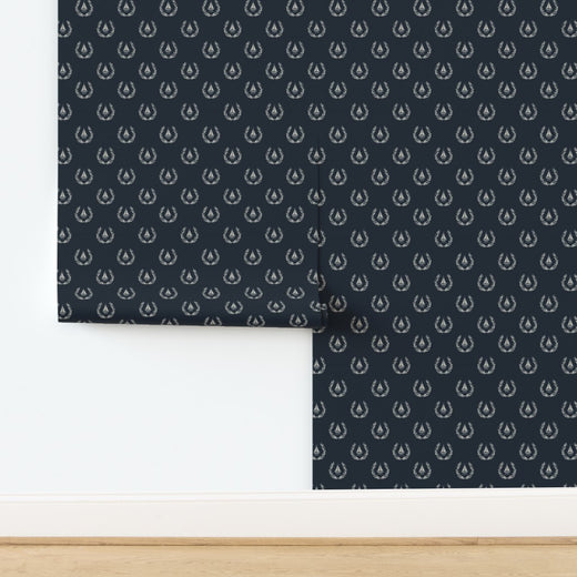 Detailed close-up of Sailing Crest nautical design on premium matte non-pasted wallpaper.