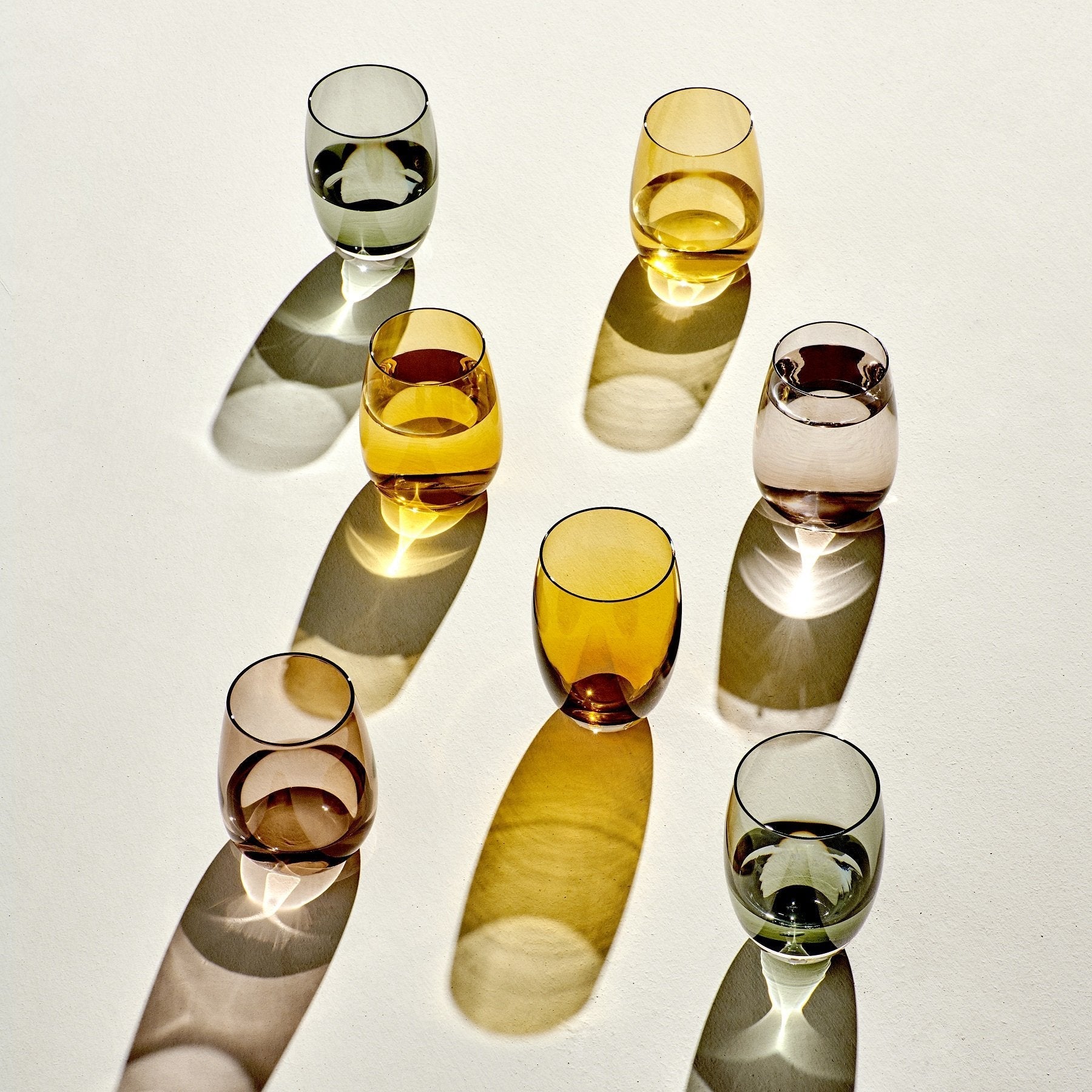 Colored O Set of 4 glasses | Provenance & Patina