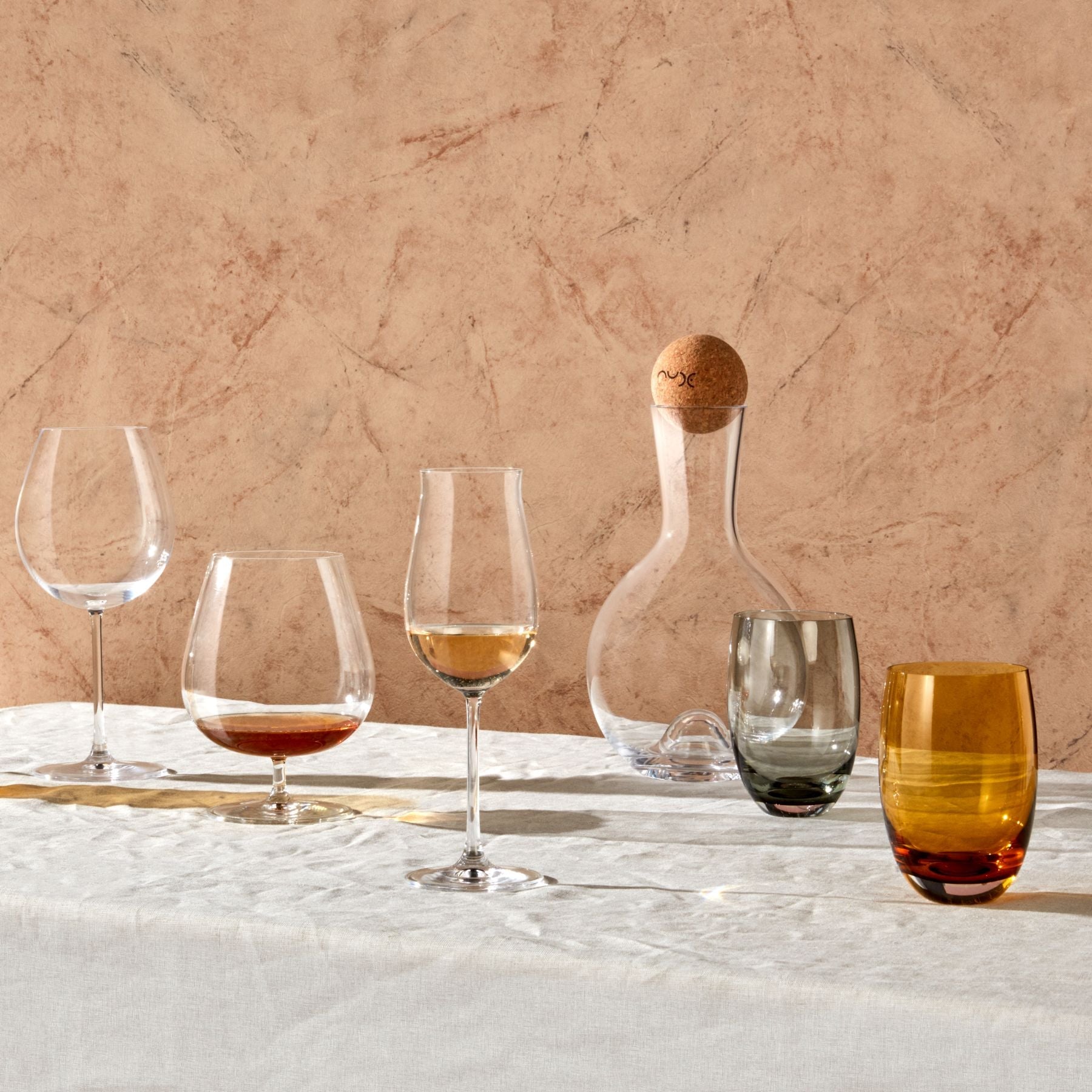 Alternate view of Vintage Set of 2 Rosé Wine Glasses - Luxury Rose wine glass | Provenance & Patina