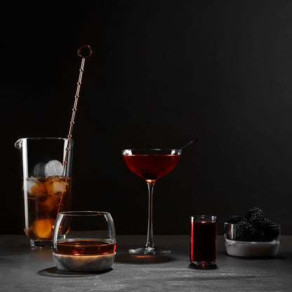 Lifestyle view of Hepburn Set of 2 Coupe Glasses | Provenance & Patina