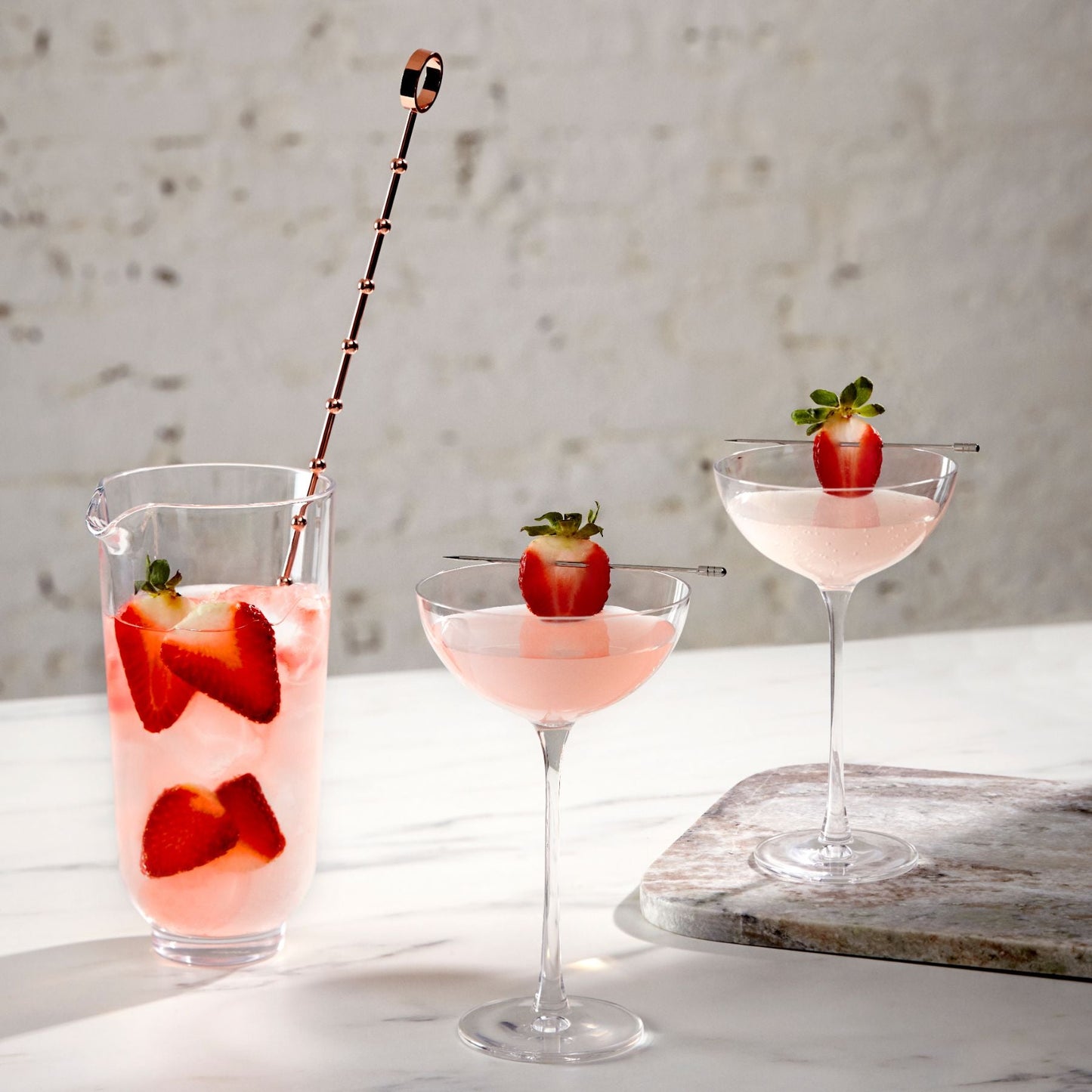 Alternate view of Hepburn Mixing Glass with Metal Stirrer | Provenance & Patina