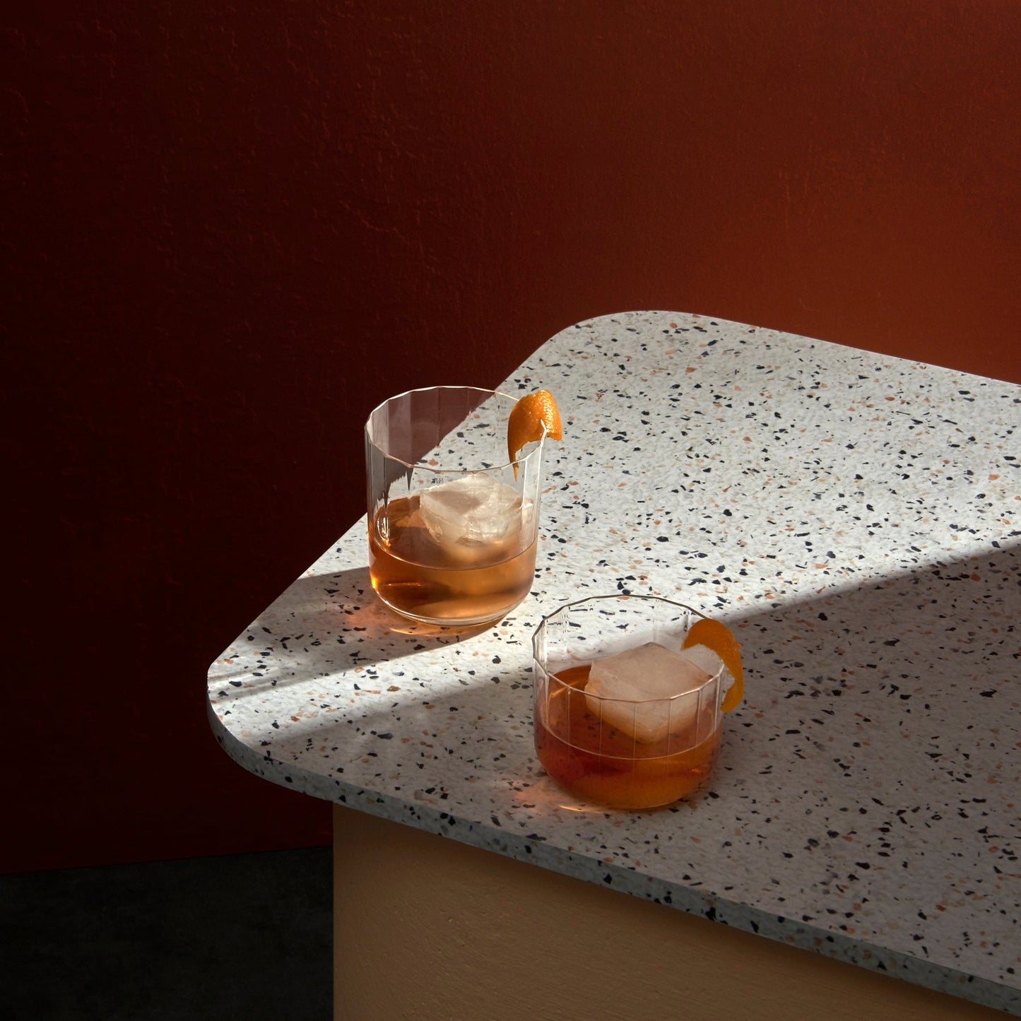 Lifestyle view of Neo Set of 2 Long Drink Glasses - Luxury Longdrink glass | Provenance & Patina