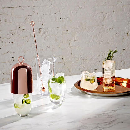 Lifestyle view of Hepburn Shaker with Metal Top Barware | Provenance & Patina