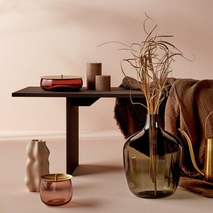 Lifestyle view of Beret Storage Box Large with Brass Lid Barware | Provenance & Patina
