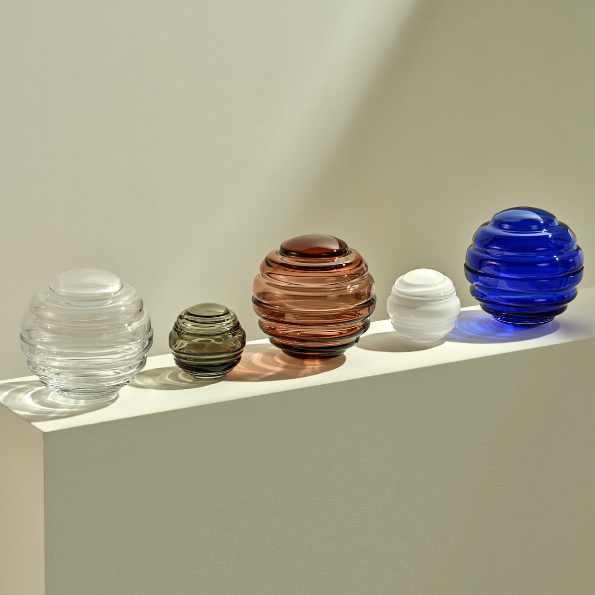 Close up detail of Nest Candy Box Small Cobalt Barware - Luxury Storage box | Provenance & Patina