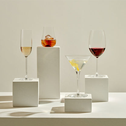 Lifestyle view of Vintage Set of 4 Whisky Glasses - Luxury Whiskey glass | Provenance & Patina