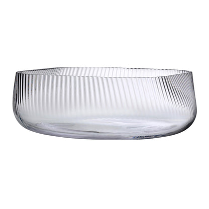 Clear NUDE Glass Opti Crystal Centrepiece Bowl highlighting its brilliant lead-free crystal construction