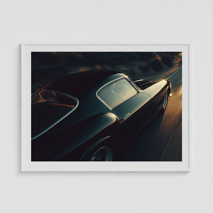 Passing, 1950s Blue Chip Ferrari 48x36 White Landscape Box Frame