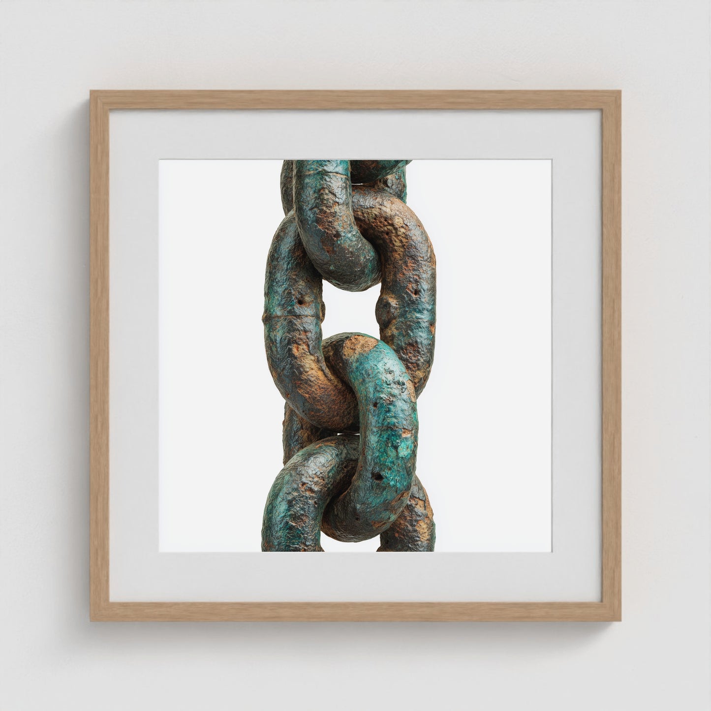 Patina Chain 2 20x20 Natural Square Box Frame