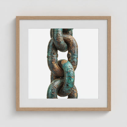 Patina Chain 2 20x20 Natural Square Box Frame
