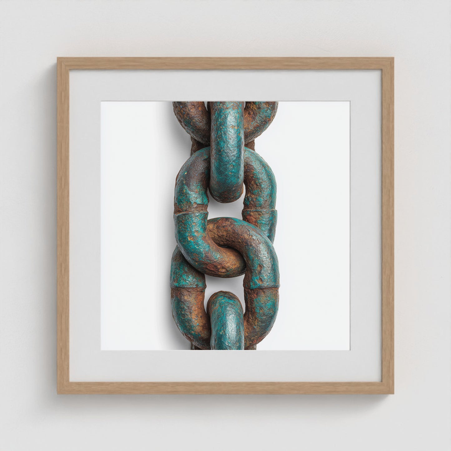 Patina Chain 3 20x20 Natural Square Box Frame