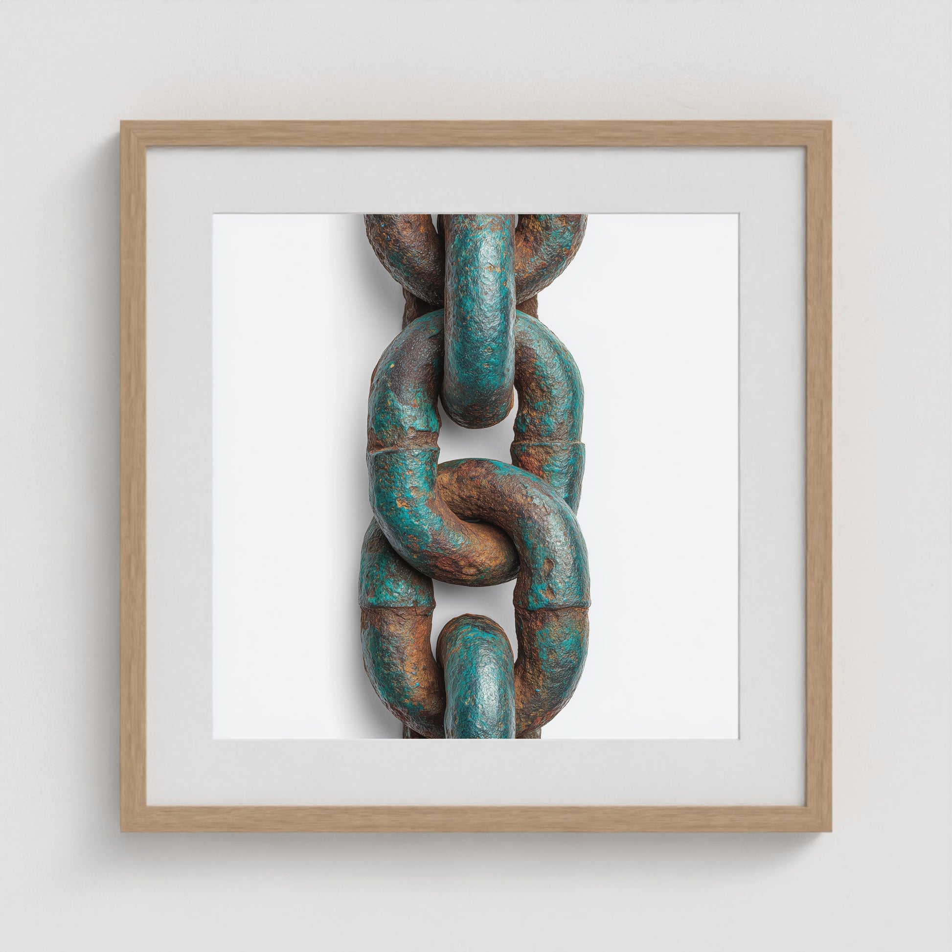 Patina Chain 3 20x20 Natural Square Box Frame