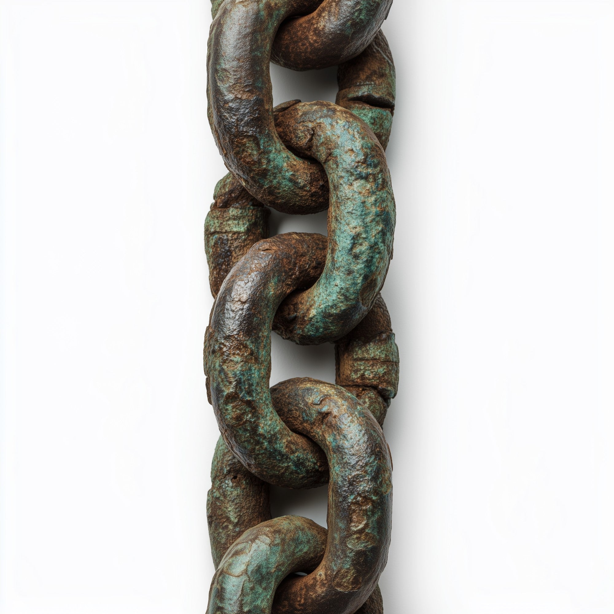 High-resolution framed view of Patina Chain Long - Raw Artwork