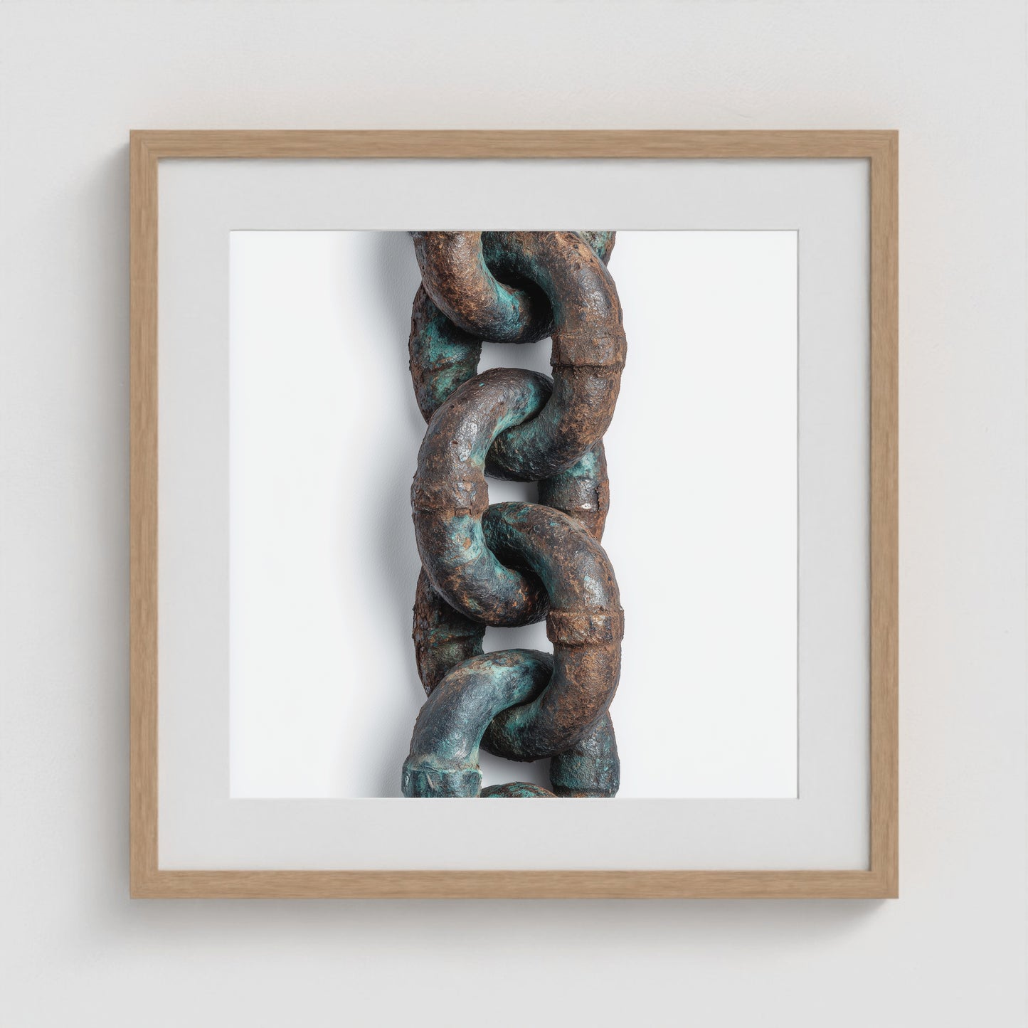 Patina Chain Medium 20x20 Natural Square Box Frame