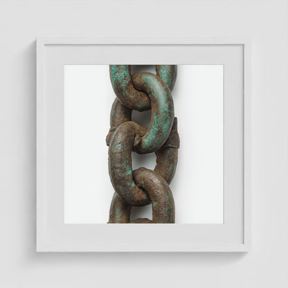 Patina Form 20x20 White Square Box Frame