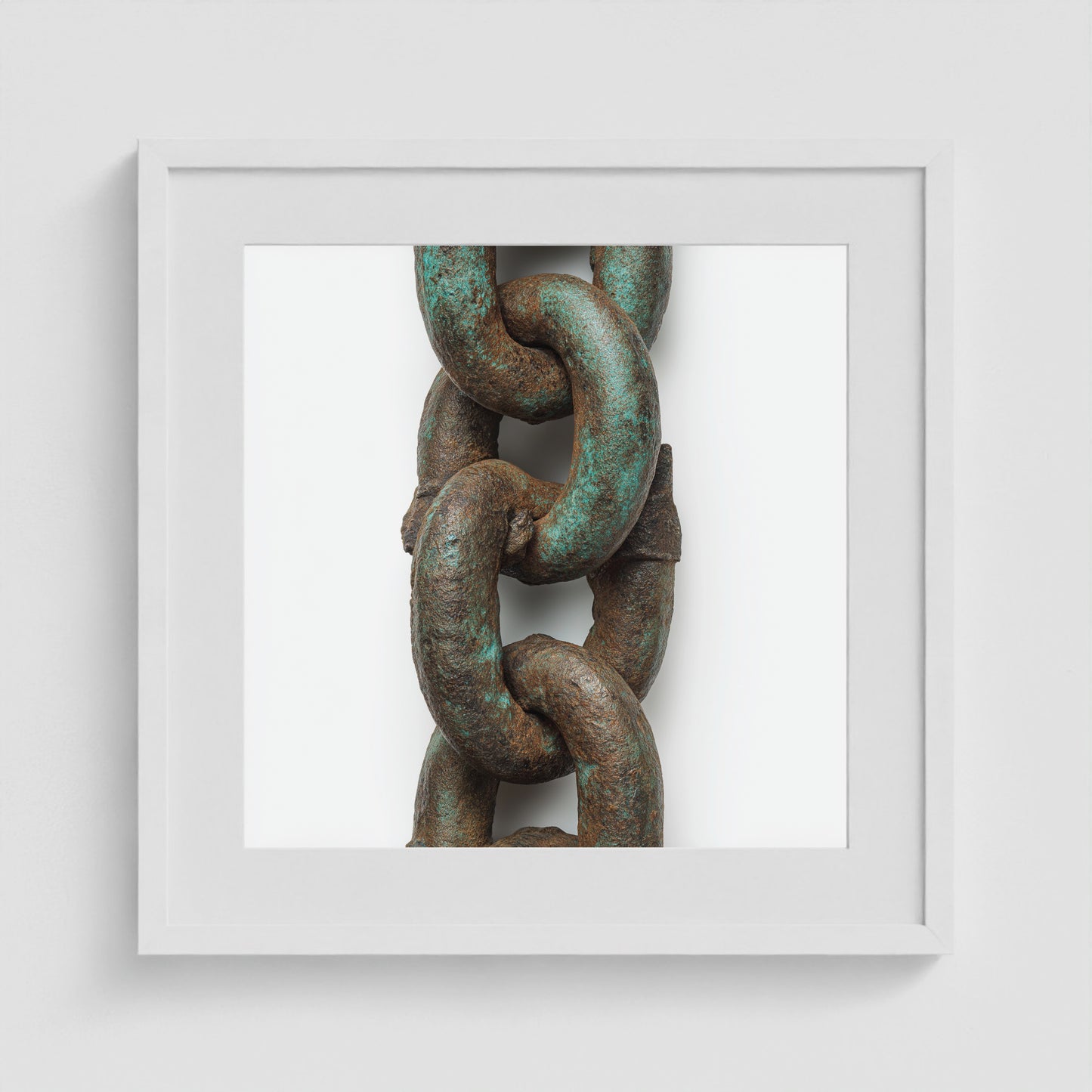 Patina Form 20x20 White Square Box Frame