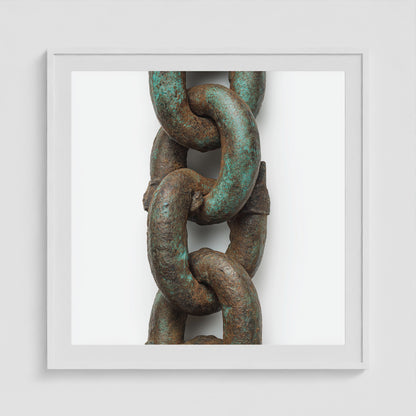Patina Form 36x36 White Square Box Frame