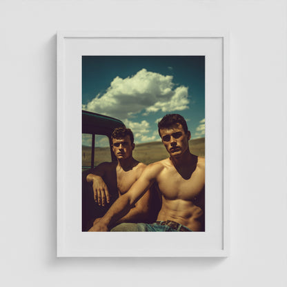 Pickup Bed 18x24 White Portrait Box Frame