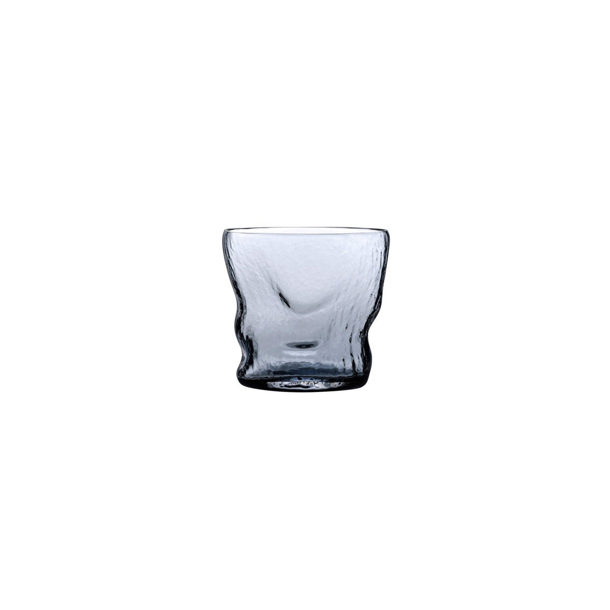A minimalist NUDE Glass Barduck crystal tumbler showing its sleek modern profile and weighted base.