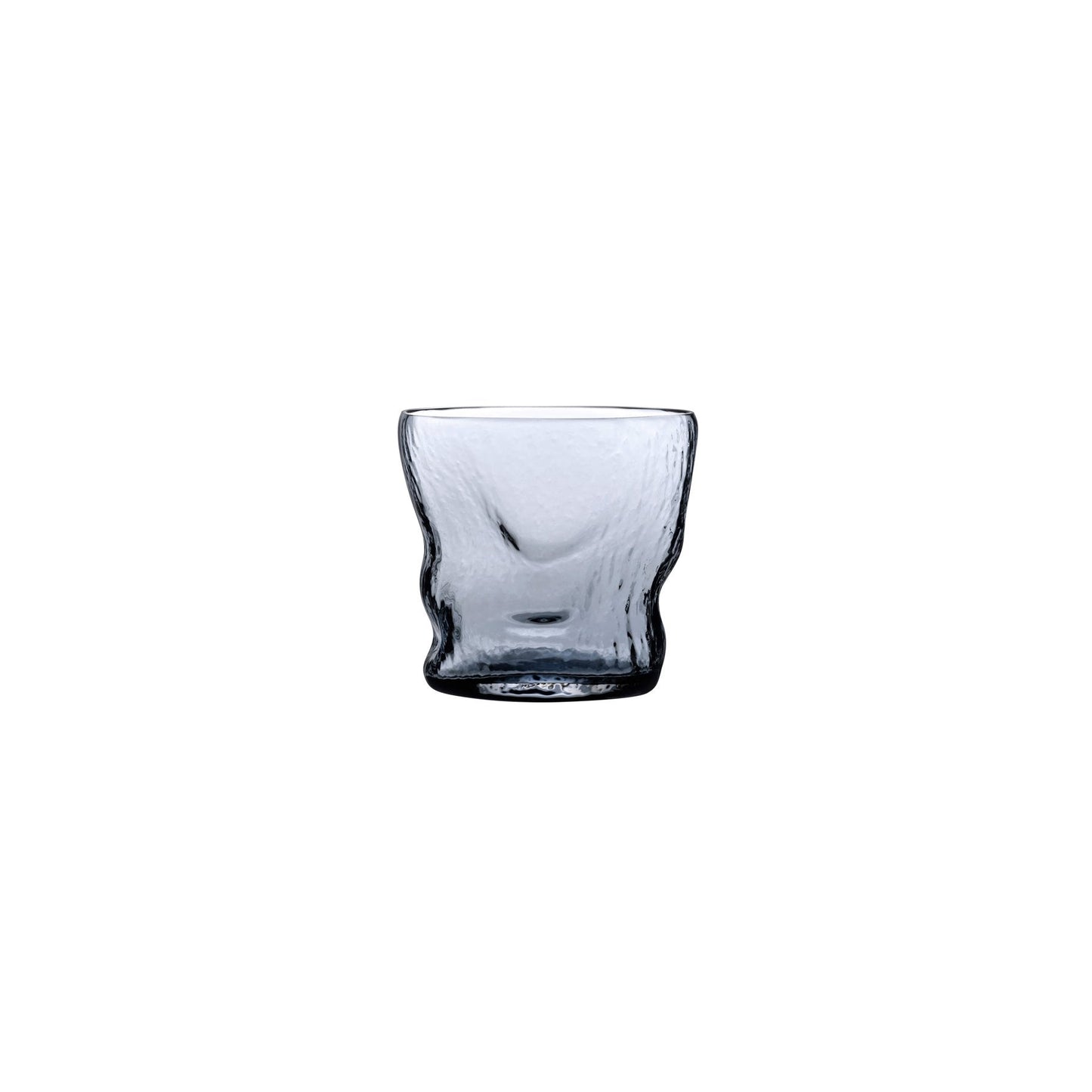 A minimalist NUDE Glass Barduck crystal tumbler showing its sleek modern profile and weighted base.