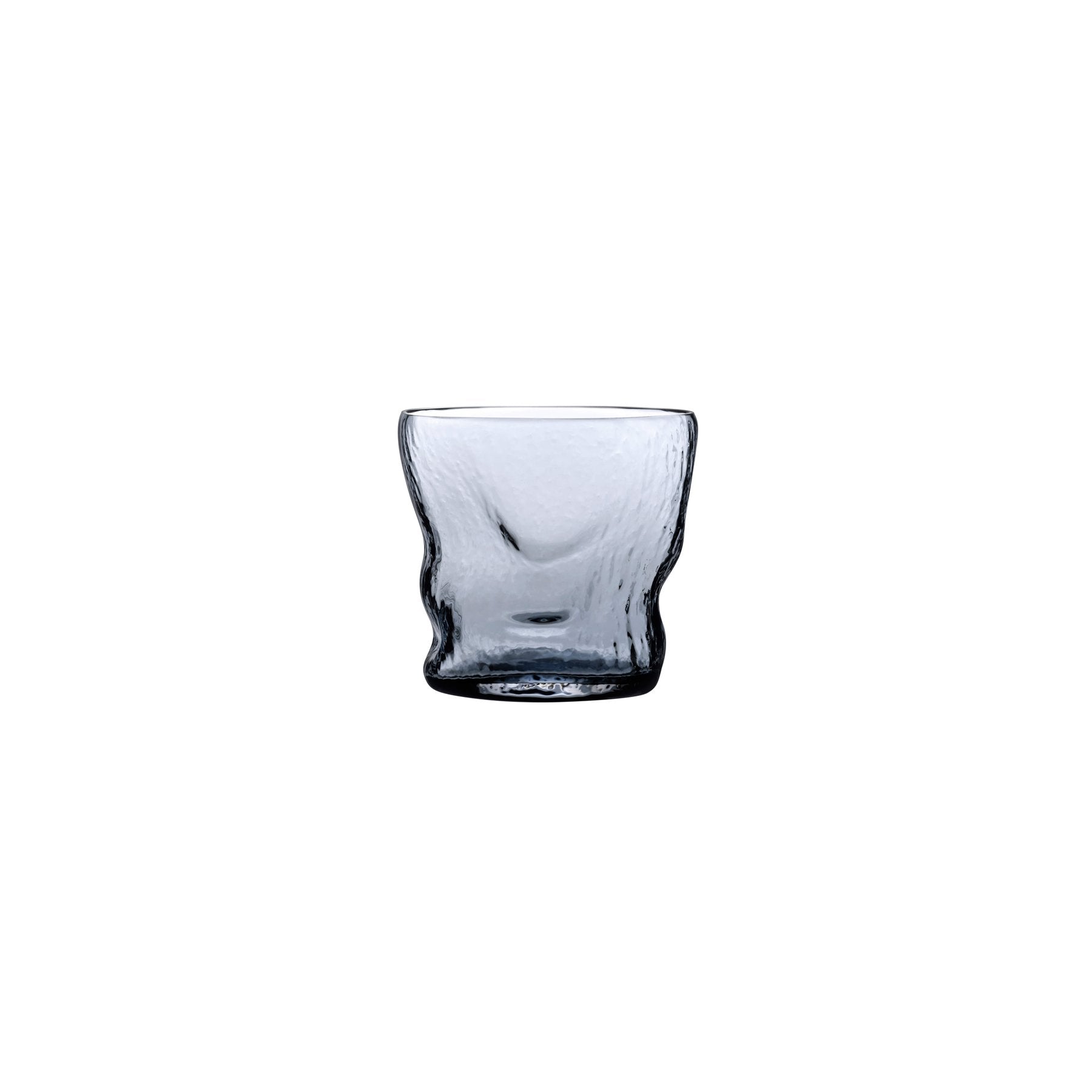 A minimalist NUDE Glass Barduck crystal tumbler showing its sleek modern profile and weighted base.