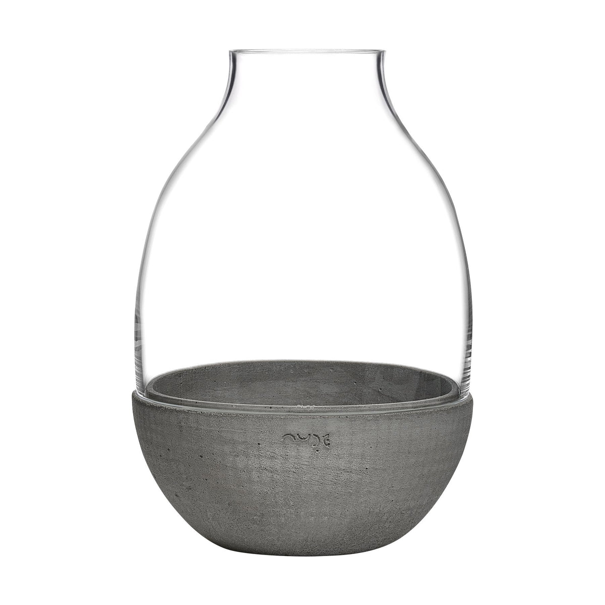 Product shot of Eden Terrarium Clear with Moulded Concrete | Provenance & Patina