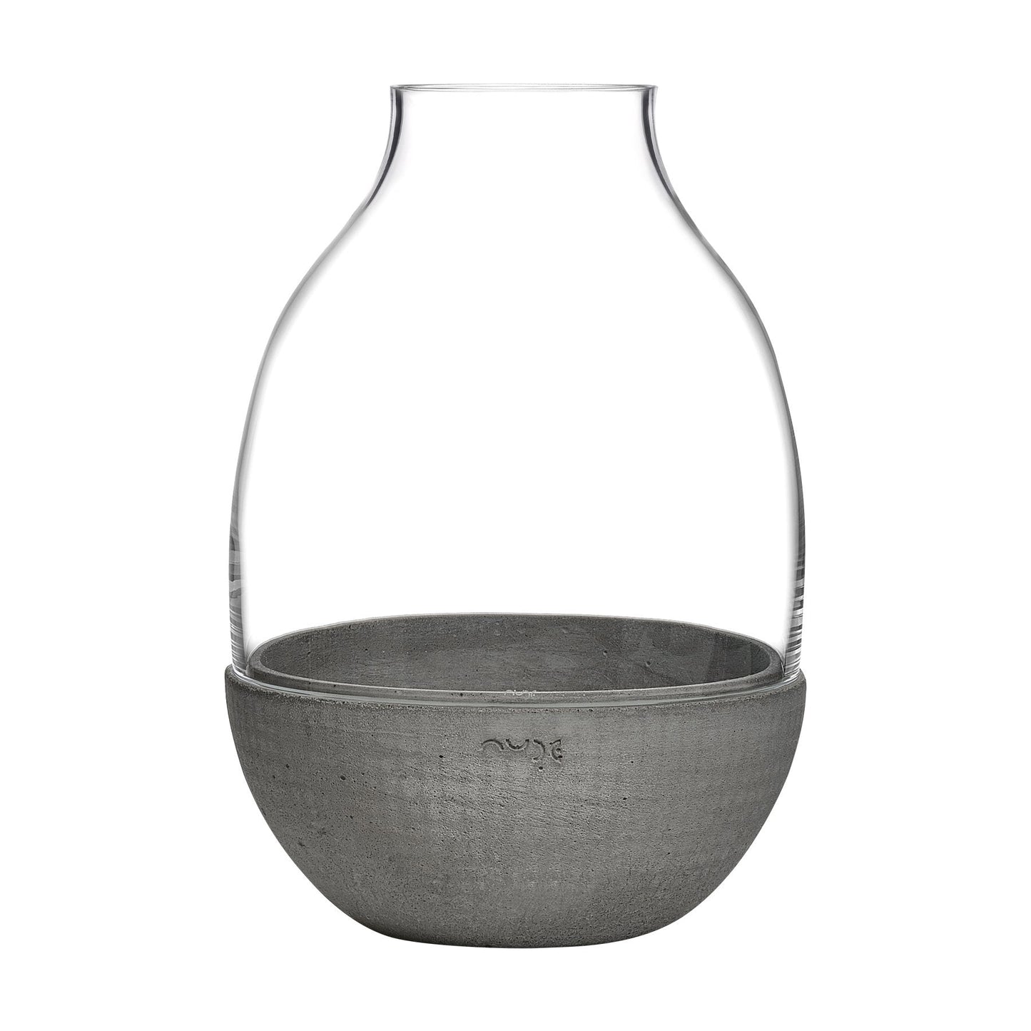 Product shot of Eden Terrarium Clear with Moulded Concrete | Provenance & Patina