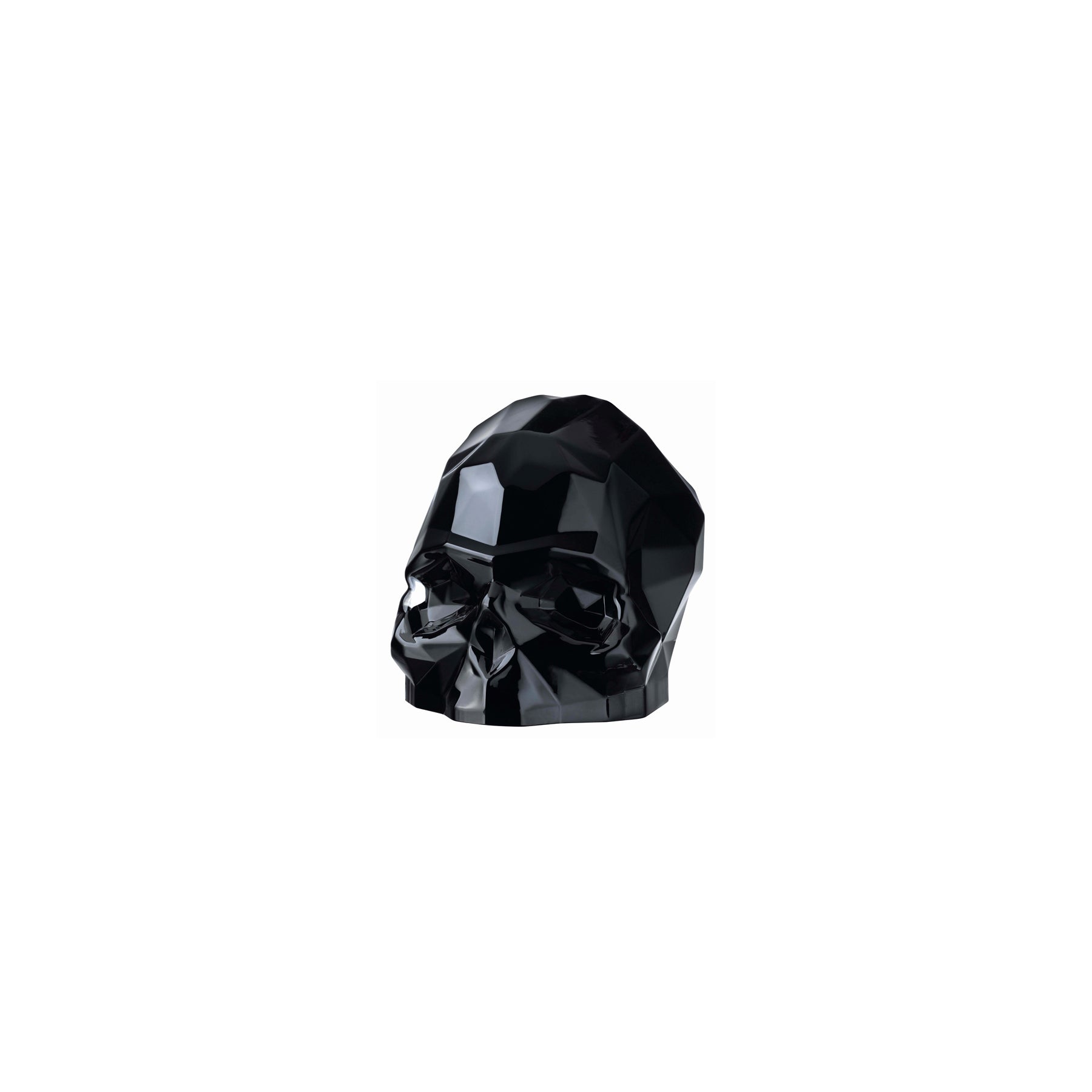 Product shot of Memento Mori Faceted Skull Black Small Barware | Provenance & Patina