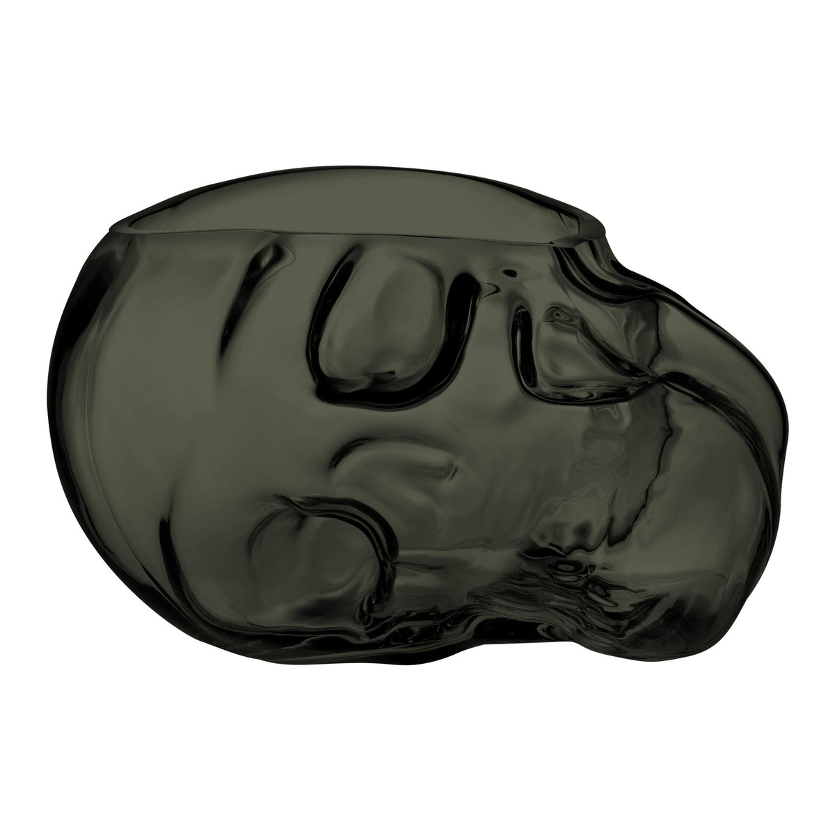Product shot of Memento Mori Skull Bowl Smoke Large Barware | Provenance & Patina