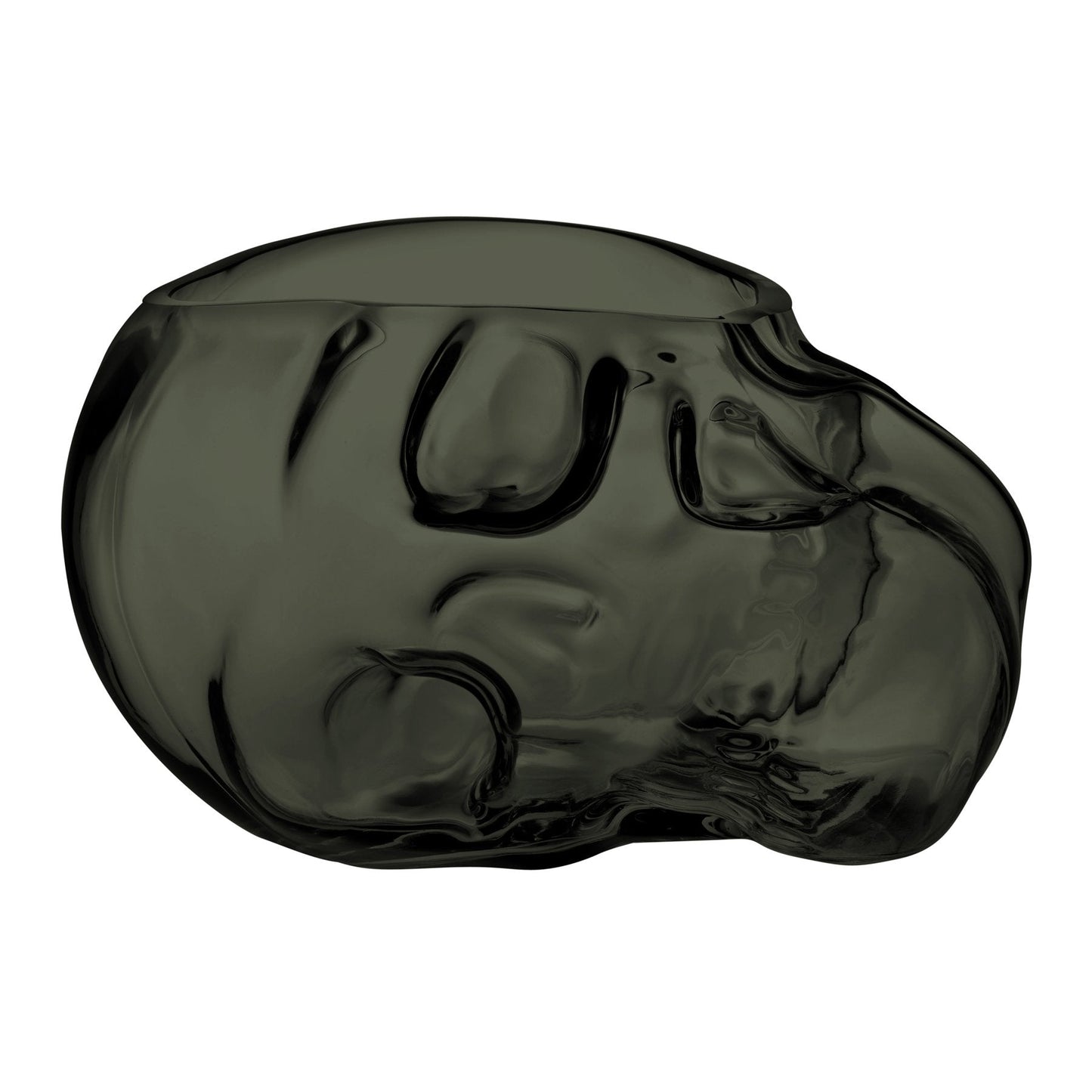 Product shot of Memento Mori Skull Bowl Smoke Large Barware | Provenance & Patina