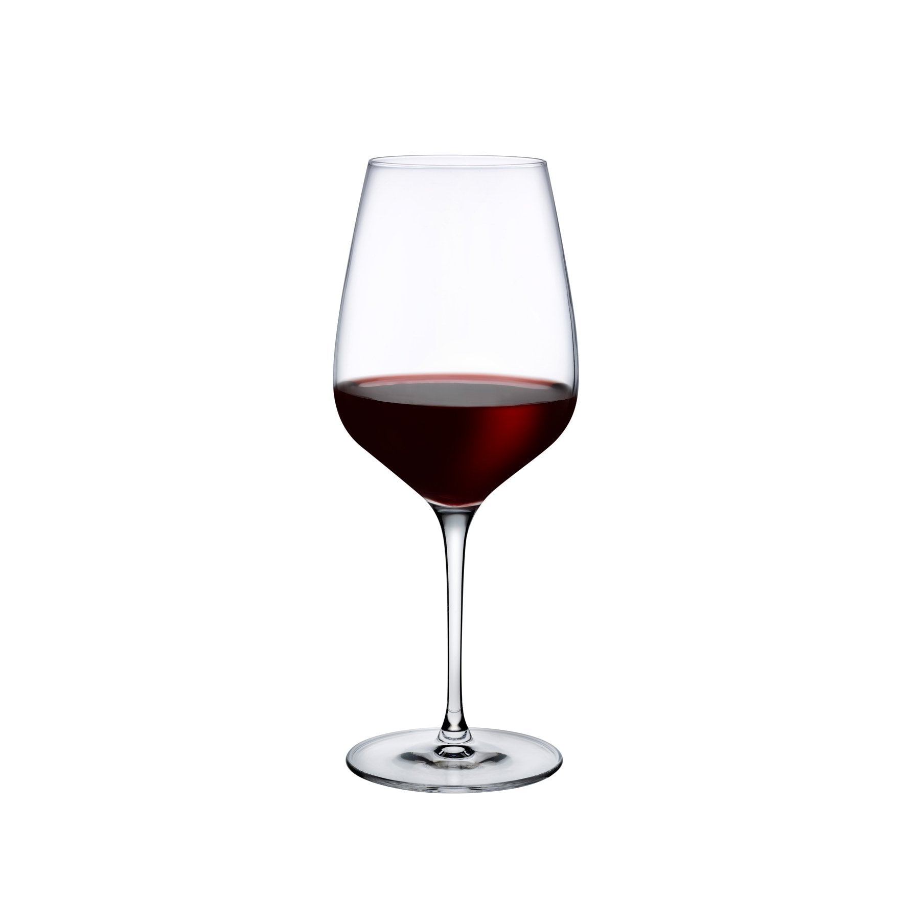 Modern NUDE Glass Refine red wine stemware crafted from lead-free crystal.