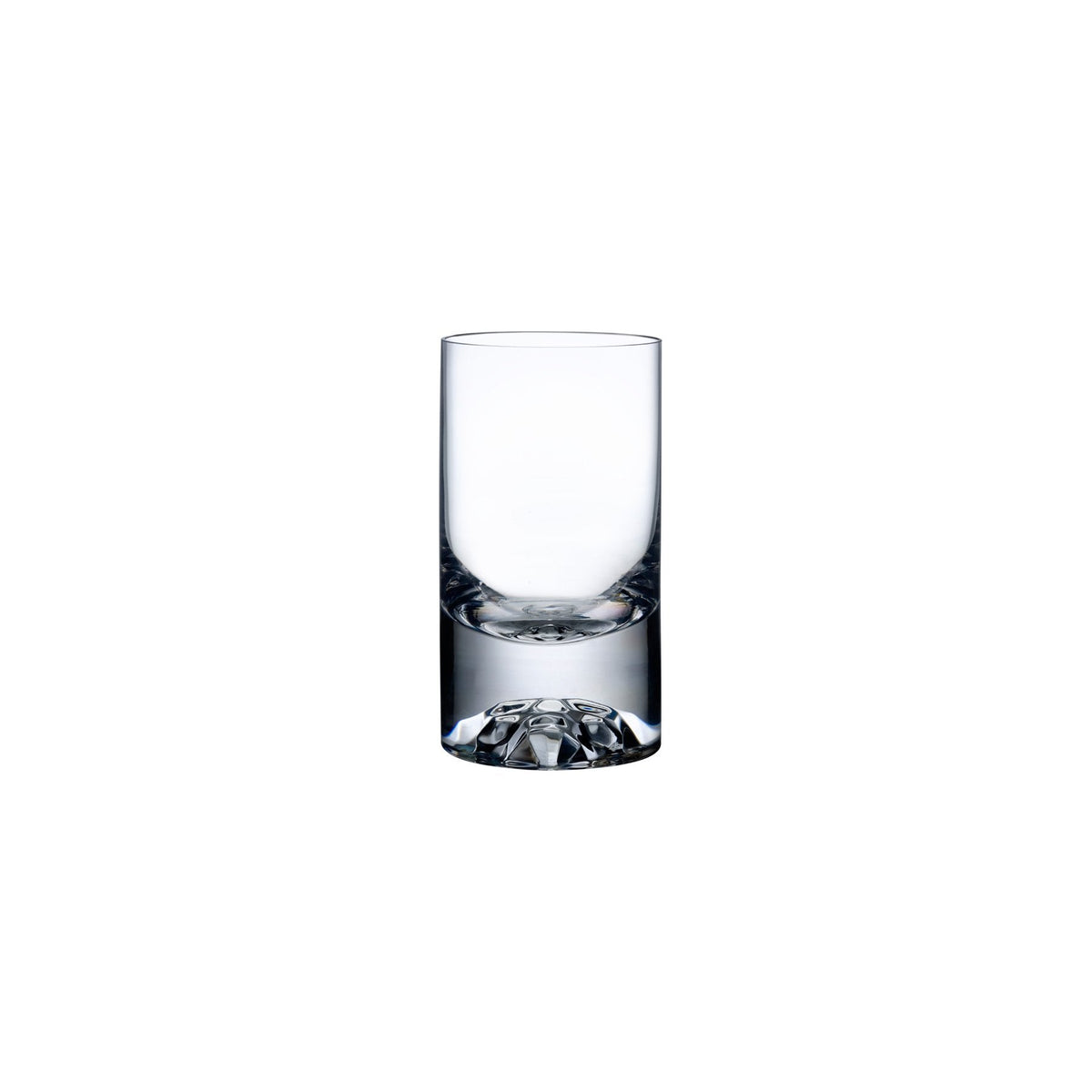Minimalist NUDE Glass Shade lead-free crystal lowball glass on a clean background.