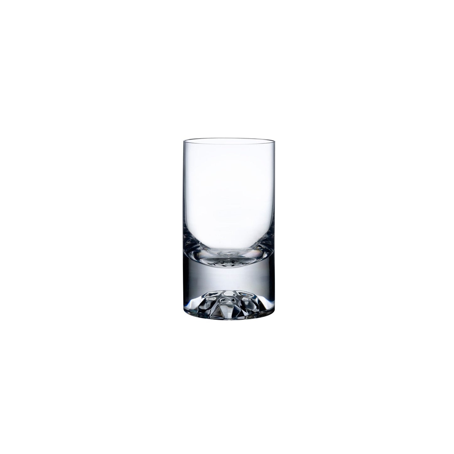 Minimalist NUDE Glass Shade lead-free crystal lowball glass on a clean background.