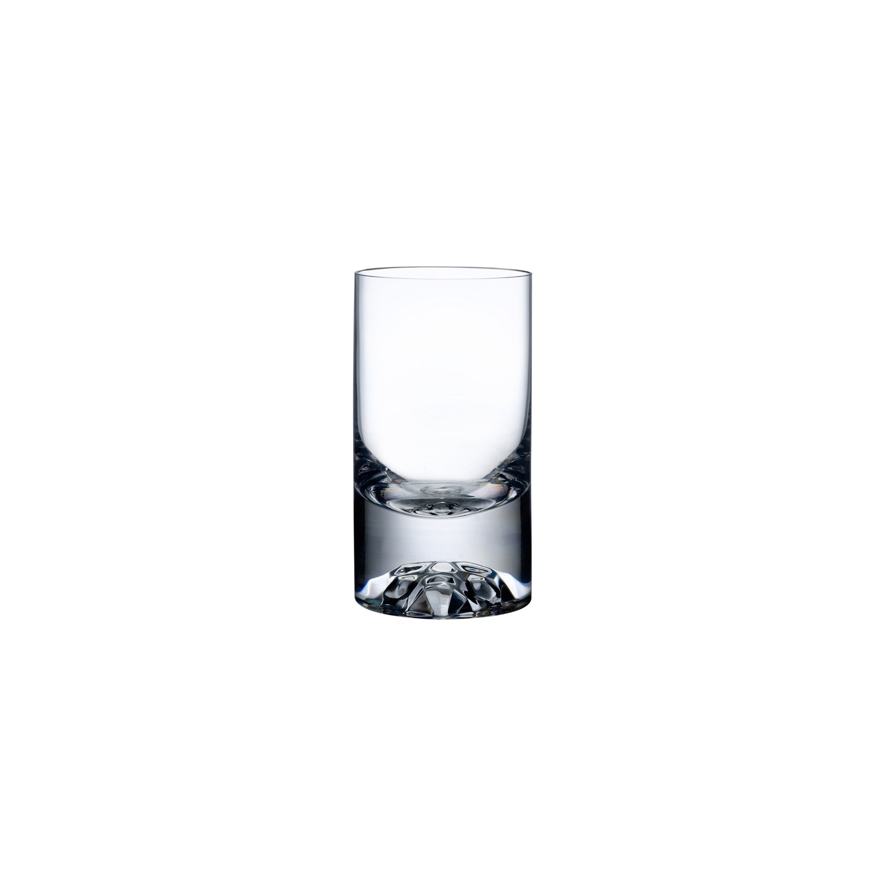 Minimalist NUDE Glass Shade lead-free crystal lowball glass on a clean background.