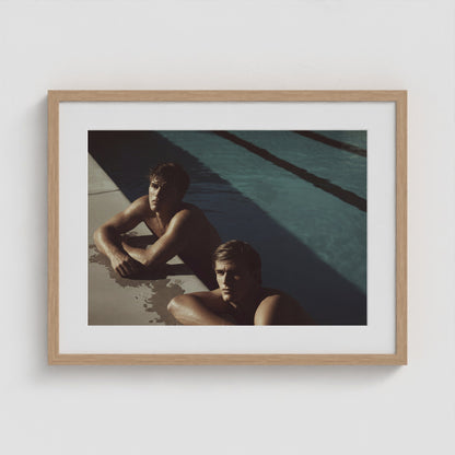 Pool Boys 24x18 Natural Landscape Box Frame