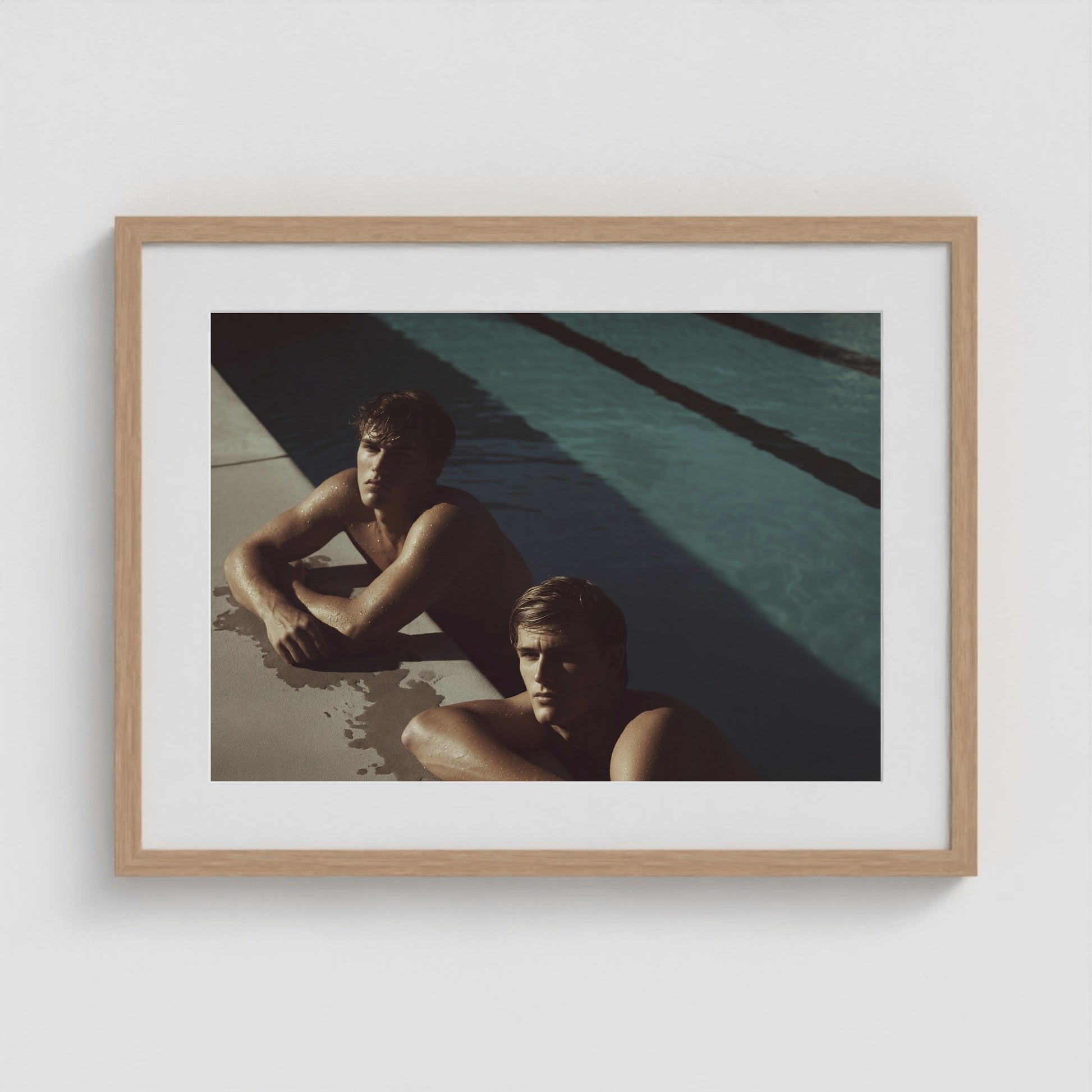 Pool Boys 24x18 Natural Landscape Box Frame