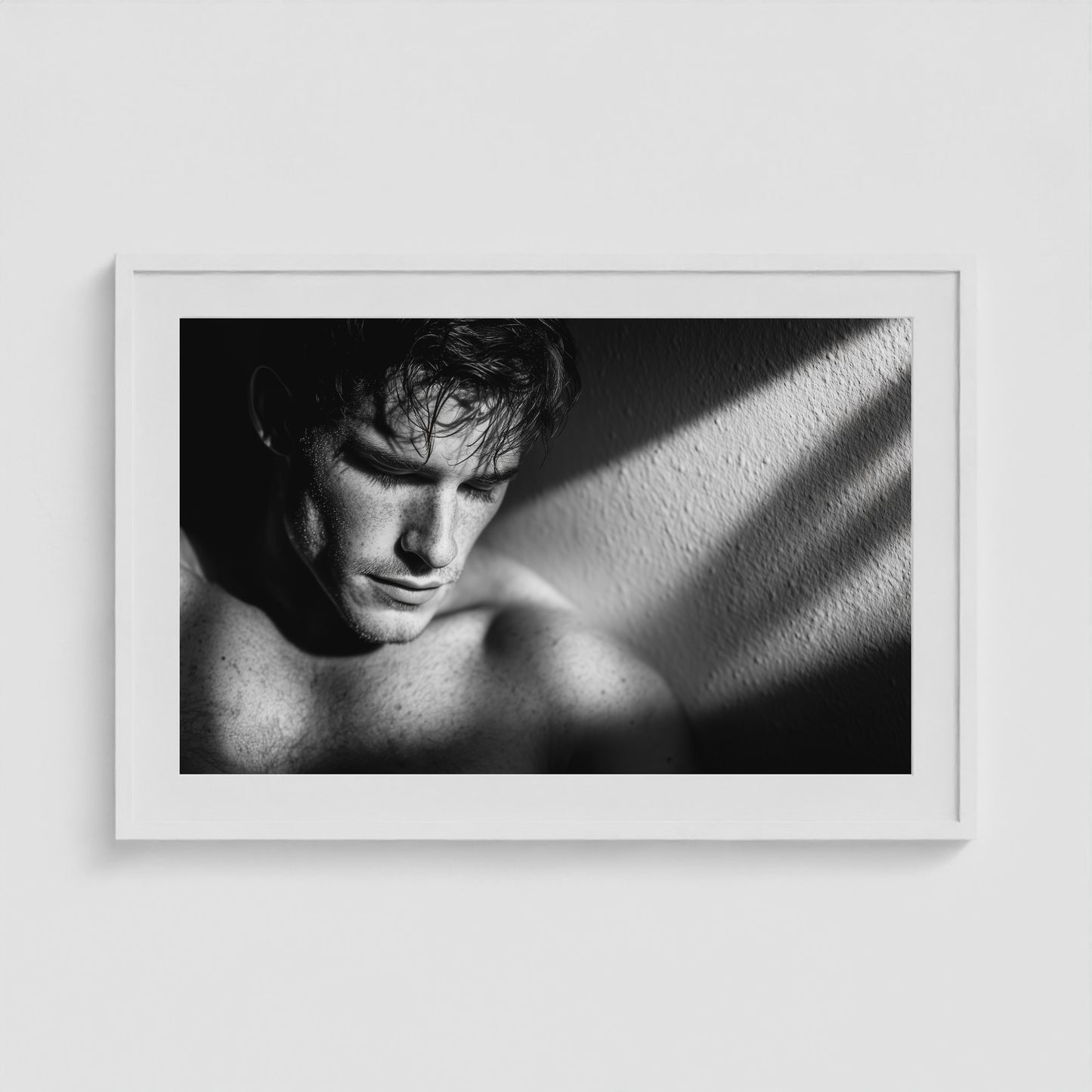 Private Pause 36x24 White Landscape Box Frame