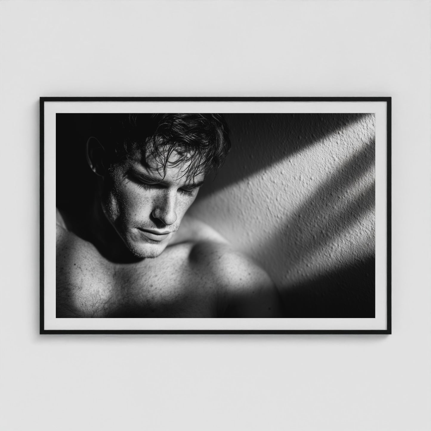 Private Pause 60x40 Black Landscape Box Frame